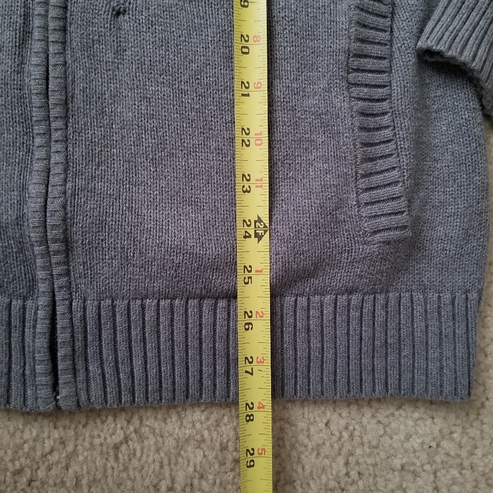 ♻️ Men's Apt 9 Grey Zip Up Collared Sweater ♻️ - Picture 14 of 14